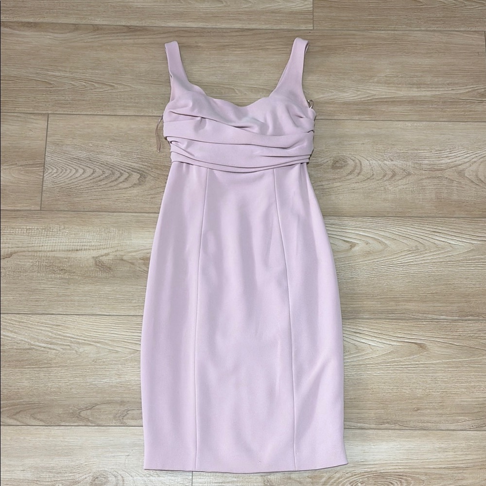 Moschino Cheap and Chic Bow Back Blush Pink Dress Italy 40 US 6 Triacetate Blend